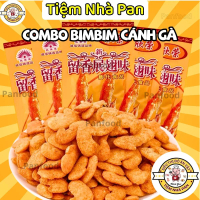 Combo gói snack bim bim cánh gà chiên giòn nội địa TQ, bim bim cánh gà Xinrongrong (gói 18g), dò ăn 