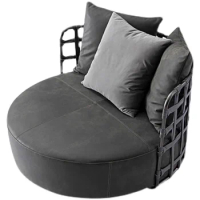 Minimalist Single-Seat Sofa Chair Leisure Chair Single Leather Sofa Living Room Furniture Sofa