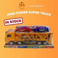 Ready Stock Super Truck Trailer With Mini Car Push And Go High Power Super Truck