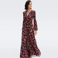 ชุดกระโปรง DVF SEAN DRESS  สี ASTRANTIA MED BLACK