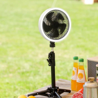 Factory Price Usb Rechargeable Desk Table Electric Small Handheld Portable Cooling Camping Fan With Light