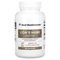 Real Mushrooms Lions Mane Mushroom Extract Powder 120 Capsules-739ad7bd