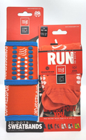 《Compressport 瑞士》V3 RUN LOW壓縮踝襪(珊瑚橘T3)+UNIQ 手腕帶 (橘藍)~1+1組合