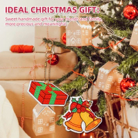 15pcs Christmas Theme Keyring Soft PVC Keychain Creative Pendant Decorations for Car Key Purse Bag Gift