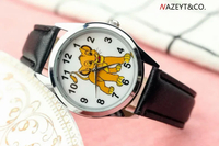 Gthe 'S The Lion King Leather Watch Strap Glass Dial Pin Buckle Style Children 'S Watch For Boys And Girl Gift Present hule