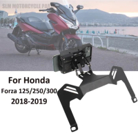 New motorcycle front mid navigation bracket GPS mobile phone charging For Honda Forza 300 250 125 Forza300 MF13 2018 2019 2020