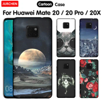 JURCHEN Soft TPU Cover For Huawei Mate 20 Pro Case For Huawei Mate 20 X Cute Print Silicone Cover For Huawei Mate 20X Phone Case