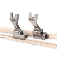 工業縫紉機配件 S518NS全鋼隱形拉鏈壓腳平車隱形拉鏈壓腳帶導向