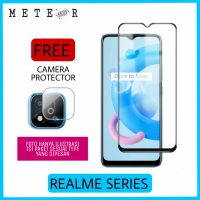 2IN1 PAKET ANTI GORES TG FULL REALME C21 C20 C17 C15 C12 C11 C3 C2 C1