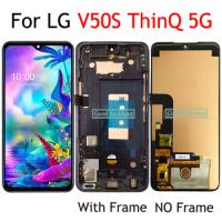 6.4 Inch Black For LG V50S ThinQ 5G LM-V510N LCD Display Touch Screen Digitizer Panel Assembly Replacement / With Frame