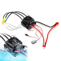 HobbyWing QuicRun WP-8BL150 Black 1/8 Brushless WaterProof 150A ESC Use 3-6S Lipo For RC Car Parts Double T / XT60 Connector
