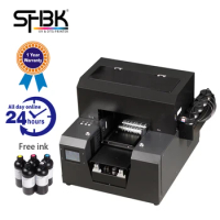 UV Printer 2 in 1 Flat A4 Cylinder with Rotating Stand and Ink Small for Mobile Phone Case Office Free Shipping
