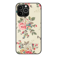 Pastel Flower Aesthetic 43 Tempered Glass Case For Iphone 11 12 13 14 15 Pro Max Mini 7 8 X Xr Xs Plus Phone Cover Kidston Cath