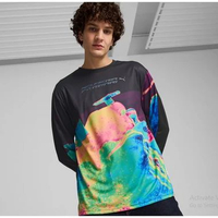 Kaos Casual Ferrari Race Statement LS Tee 627039 06, SIZE UK International ​- S