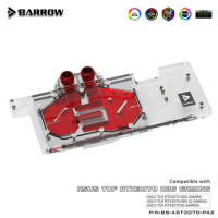 Barrow 3070 GPU Water Block for ASUS TUF RTX3070 8G Gaming, Full Cover ARGB GPU Cooler, PC Water Cooling, BS-AST3070-PA2