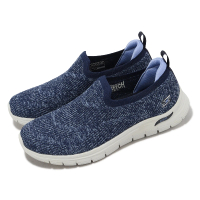 SKECHERS 健走鞋 Arch Fit Vista-Inspiration 寬楦 女鞋 藍 套入式 針織 懶人鞋(104371-WNVY)