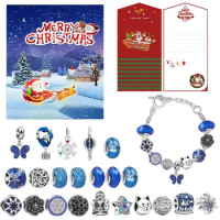 Christmas Charm Bracelet Advent Calendar Christmas Advent Calendar Decor Boxes Christmas Themed Wedding Party Favors For Kids