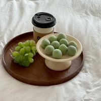 INS Fengmi Amine Fruit Plate Living Room Tea Table Snack Placement Plate Light Luxury High end Dried Fruit Candy Plate