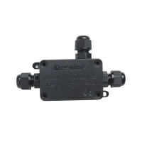 Sambungan IP66 Anti Air Kotak Tahan Air Junction Box Connector Konektor Kabel Waterproof\ Hitam Pvc"