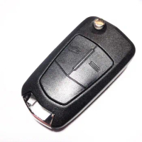 Replacement 2 Button Flip Folding Remote Cover Fob Case for Opel Vauxhall Corsa Astra Vectra Signum Car Key Shell