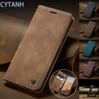 Leather Flip Wallet Case For Huawei Y7A Mate 30 Pro Nova Lite 3 7i 6SE 4E 3E Magnetic Shockproof Matte Cover Card Slots