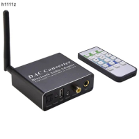 DAC Audio Decoder Adapter DAC Amp Bluetooth-Compatible Adapter Bluetooth 5.0 Receiver Optical Coaxial to Analog Audio Converter