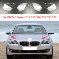 Car Headlight Cover Transparent Lampshade Glass Faros Delanteros Shell For BMW 5 Series F18 F10 520 525 535 530 2010-2017