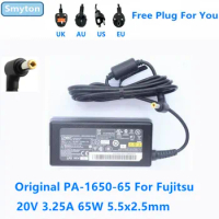 Original AC Adapter Charger For Fujitsu 20V 3.25A 65W LITEON PA-1650-65 DELTA ADP-65HB AD S26113-E519-V55 Laptop Power Supply