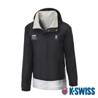 【K-SWISS】雙面穿防風外套 Reversible Jacket-女-黑/米白(199147-016)