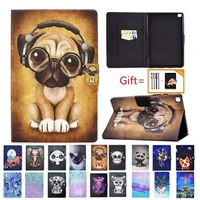 For Samsung Galaxy Tab A9 Plus Case Tablet 11 inch 2023 Tri-Fold Shell Painted Leather Coque for Galaxy Tab A9 Case 8 inch Cover
