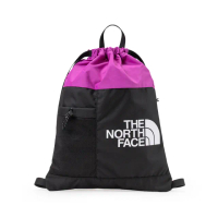 【The North Face】北面UE男女款紫黑拼接抽繩束口休閒後背包｜52VPYV3