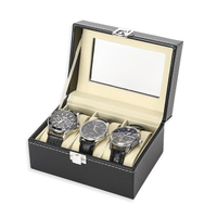 皮質手錶盒收納盒腕表展示盒機械表首飾盒手錶盒子手錬整理盒 【麥田印象】