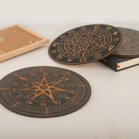 Star pendulum board fortune telling board double-sided wood board metaphysics message board altar supplies crafts ornaments