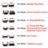 10Pcs USB Charging Socket Port Plug Dock Charger Connector For Motorola Moto G6 G7 G8 G9 G10 G50 G100 Plus Play Power One Hyper