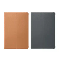 HUAWEI華為 MediaPad M5 Lite 原廠翻蓋書本式皮套 (公司貨-盒裝)-棕色
