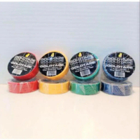 1 Pcs Isolasi Listrik / Isolasi Kabel Warna Kuning Merk Goldtape