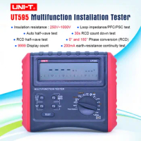 UNI-T UT595 Multifunction Loop Testers Earth Ground Line Loop Impedance Tester Insulation Resistance Meter RCD Protection