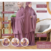 MUKENAH LESTI 3 IN 1//MUKENAH LESTI JUMBO//MUKENAH KEJORA Atasan Bawahan