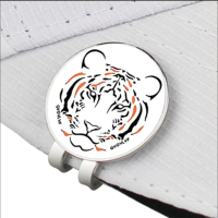 Cap Clip Untuk Golfer Kanak-kanak Harimau Penanda Golf Bantuan Latihan Golf Penjajaran Meletakkan Go