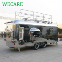 WECARE Carritos De Comida En Venta Street Commercial Coffee Van Mobile Stainless Steel Food Trailer Food Trucks Para Helados