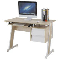 【AT HOME】新現代設計3.5尺梧桐二抽電腦書桌(105*55*75cm)