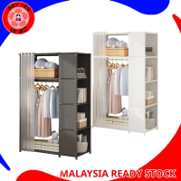 Sayyes Korean Ins Style SJ Wardrobe Simple Easy Assemble Durable Stainless Steel Wardrobe Storage