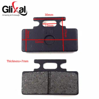 Glixal GY6 49cc 50cc 125cc 150cc Disc Brake Pads for Chinese Scooter Moped ATV Go kart Dirt-Bike