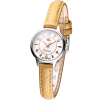 Rosemont 骨董風玫瑰系列經典時尚腕錶-駝色錶帶/22mm
