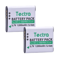 Tectra 2PCS Li-50B Li 50B Battery for Olympus SP 810 800UZ u6010 u6020 u9010 SZ14 SZ16 D755 u1010 SZ30 SZ20 XZ-1 VR350 SZ31 SZ16