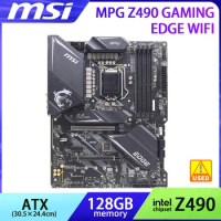 LGA1200 Motherboard MSI MPG Z490 GAMING EDGE WiFi Intel Z490 For i5-10400F Intel z490 CPU DDR4 PCI-E 3.0 128GB 2×M.2 ATX