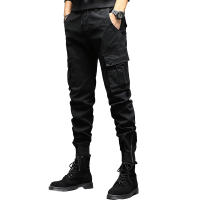 Bullker ปรับเอวกางเกงคาร์โก้หลายกระเป๋าออกแบบกางเกงคาร์โก้ผู้ชายกางเกงคาร์โก้ที่มีหลายกระเป๋าสำหรับก