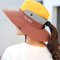 Summer Men's Fishing Bucket Hat Anti-UV Fisherman's Hat Panama Outdoor Summer Breathable Sun Protection Hat For Women Hiking Hat