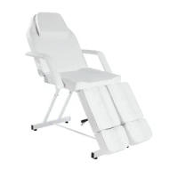Massage Bed, Beauty Bed, Barber Chair, Black and White Massage Chair, Adjustable Split-leg Tattoo Chair, Massage Chair