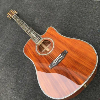 cutaway acoustic guitar koa acoustic electric guitar all real abalone single cut acoustic guitar free shipping acoustic guitar